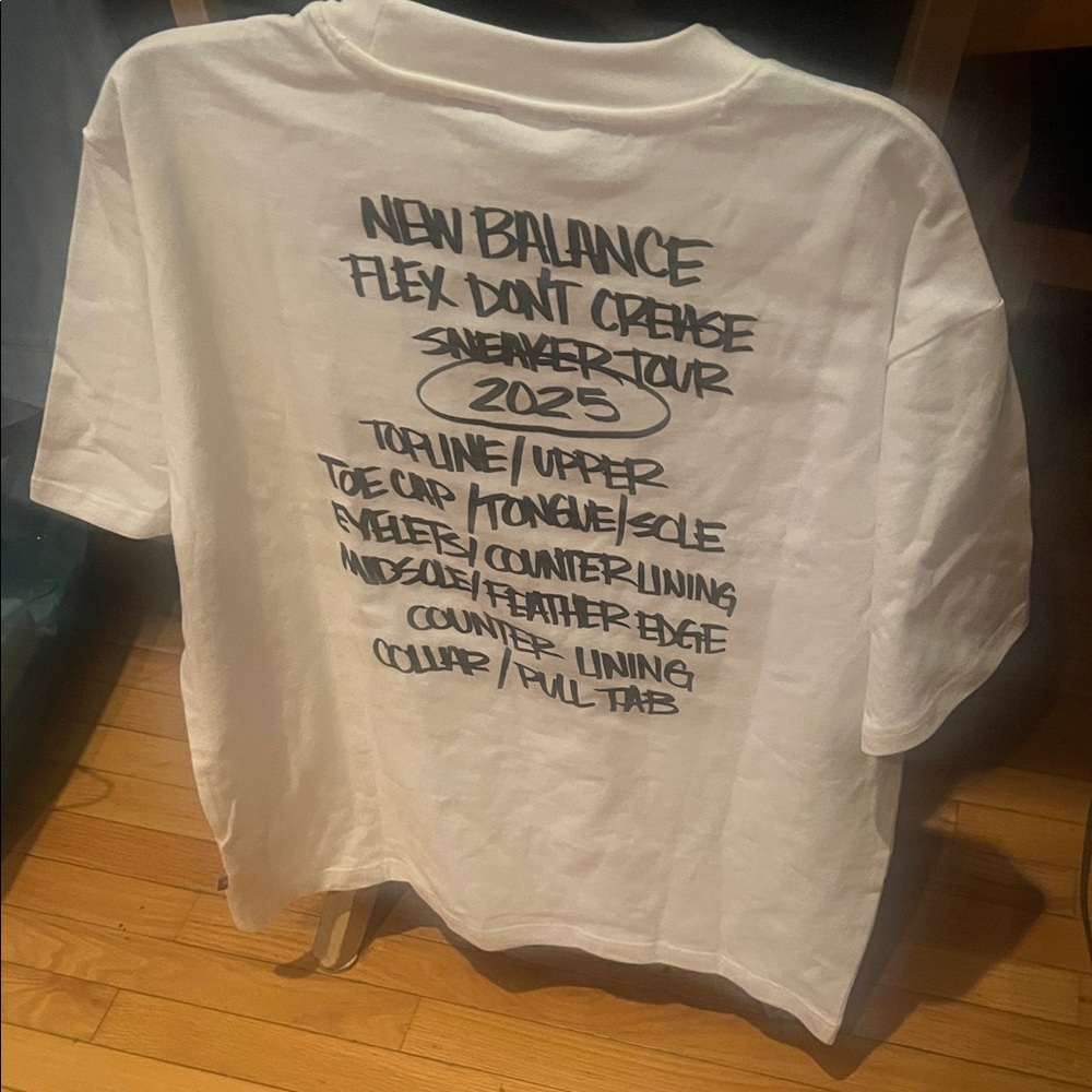 New Balance White Graphic Tee